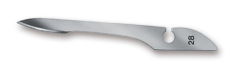 Scalpel blades, type 28, sterile, 144 unit(s)