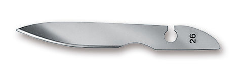 Scalpel blades, type 26, non-sterile, 144 unit(s)