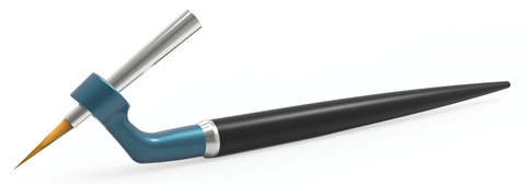 Brush handles ergo brush, petrol, for brush head sizes 0-4, 1 unit(s)