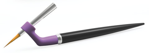Brush handles ergo brush, violet, for brush head sizes 5-8, 1 unit(s)