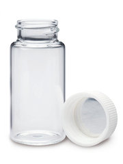 HDPE scintillation vials, 20 ml, Cap with aluminium seal, 500 unit(s)