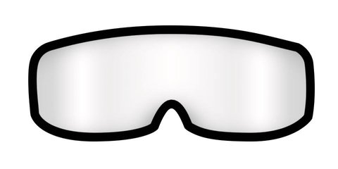 Replacement lens for wide-, vision safety goggles 611 Firefighters, 1 unit(s)