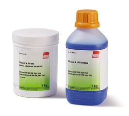 Silicone oil M 1000, light blue, 1 kg, plastic