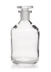 Narrow neck storage bottl., glass stopp., soda-lime glass, clear, 250 ml