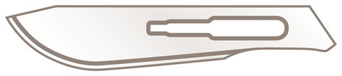 Scalpel blades, type 22, for scalpel H752.1/H753.1, 10 unit(s)