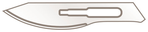 Scalpel blades, type 24, for scalpel H752.1/H753.1, 10 unit(s)