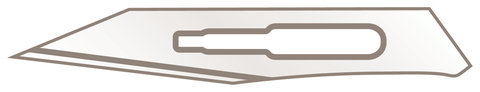 Scalpel blades, type 25, for scalpel H752.1/H753.1, 10 unit(s)