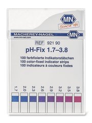 Universal indicator sticks pH-Fix, in square plastic box, pH 1.7-3.8
