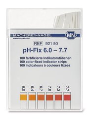 Universal indicator sticks pH-Fix, in square plastic box, pH 6-7.7, 100 unit(s)