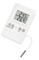 Electronic maxima-minima-thermometer, range inside/outside -10-+50/-50-+70 °C