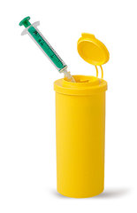 Mini safety bins, PP, Ø 50 mm, height 107 mm, 170 ml, 10 unit(s)