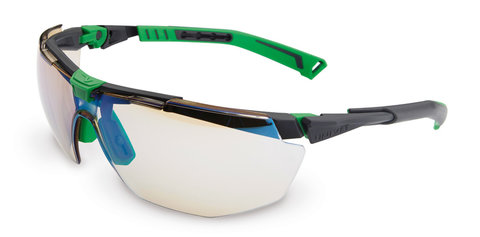 Safety glasses 5X1, frame grey/green/blue, 1 unit(s)