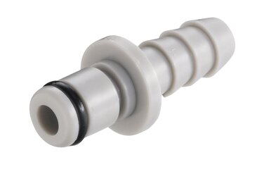 Quick disconnect coupling, male, straight, Ø 1,6 mm, with shut-off, 1 unit(s)