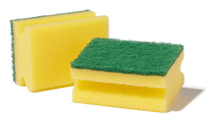Scrub sponges, L 95 x W 70 x H 45 mm, 6 unit(s)
