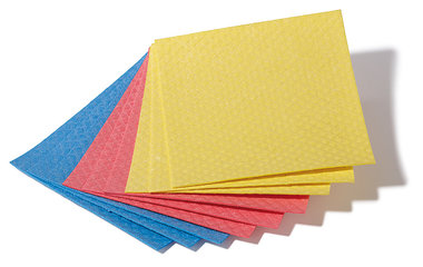 Sponge wipes, red, 20 x 18 cm, 10 unit(s)
