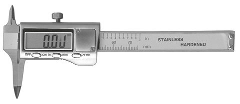 Pocket slide rule, digital, meas. range 0-70 mm, jaw length 20 mm, 1 unit(s)