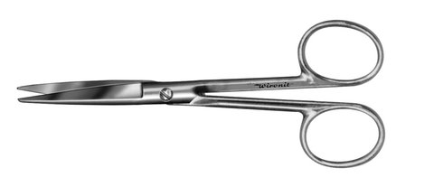 Scissors, physiology, pointed-pointed, straight, L 145 mm, autoclavable