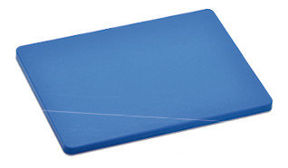 Cutting board, plastic, blue, L 400 x W 300 x H 20 mm, 1 unit(s)