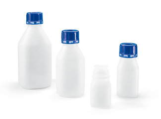Rotilabo®-narrow neck bottles SafeGrip, HDPE, 250 ml, 10 unit(s)