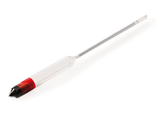 Density hydrometer, without thermometer, measuring range 1.700 - 1.800 g/cm³