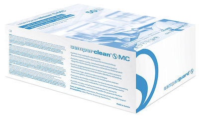 Semperclean MC latex gloves, hand-specific, powderfree, size S, 50 pair