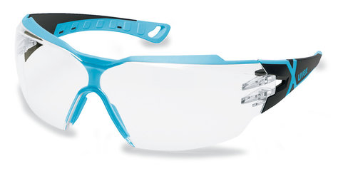 UV safety glasses pheos cx2, UVEX, black/light blue, 1 unit(s)