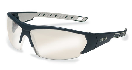 UV safety glasses i-works, UVEX, black/grey, silver mirror, grey, 1 unit(s)