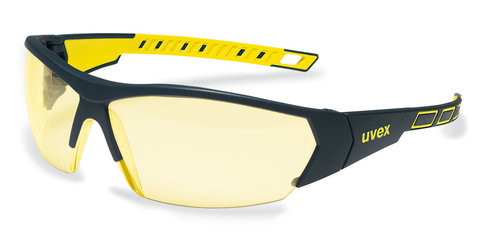 UV safety glasses i-works, UVEX, black/yellow, yellow, 1 unit(s)