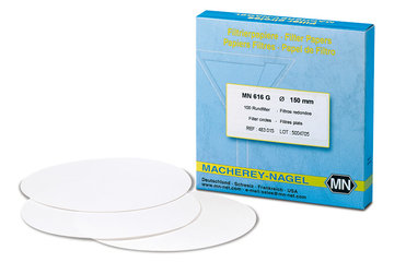 Round filters Type, MN 616 G phosphate-free, , 150 mm