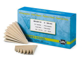 Grained filter papers, type MN 620 1/4, unbleached, Ø 185 mm, 100 unit(s)