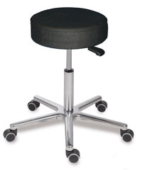 Swivel stool, XL, black synthetic leather, &#x2300, 360 mm