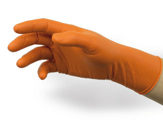Disposable gloves MICROFLEX®, 93-856, bright orange size 8,5-9, 100 unit(s)