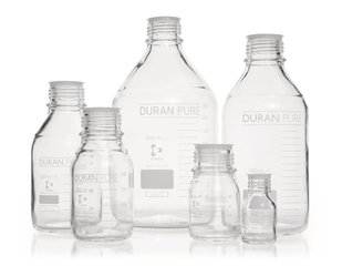 DURAN® PURE screw top bottles, 250 ml, clear glass, 10 unit(s)