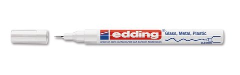 Paint marker edding®, 780, white, extra fine, 0,8 mm, 10 unit(s)