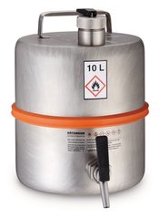 Safety barrel, with tap, 10 l, 1 unit(s)