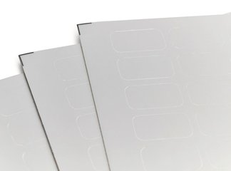 Cryo-ClearTM - labels for laser printers, vinyl, transparent, length 33 mm