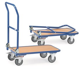 Collapsible cart, steel tube frame, L 995 x W 620 x H 965 mm, 1 unit(s)