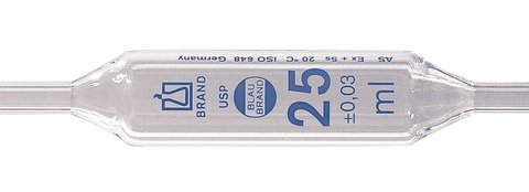 BLAUBRAND® bulb pipettes, 4 ml, class AS, USP, 1 marker, 6 unit(s)
