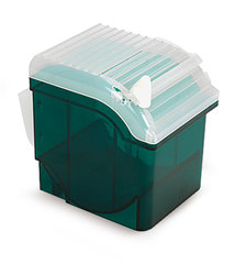 Rotilabo®-dispenser box, ABS, green, L 171 x W 120 x H 144 mm, 1 unit(s)