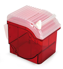 Rotilabo®-dispenser box, ABS, red, L 171 x W 120 x H 144 mm, 1 unit(s)