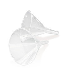 Rotilabo® single-use funnel, PS, Ø spout, inside 4.3 mm, H 78 mm, 100 unit(s)