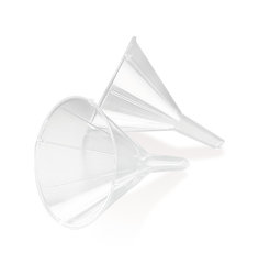 Rotilabo® single-use funnel, PP, Ø spout, inside 4.3 mm, H 69 mm, 100 unit(s)