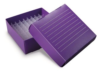 Cryogenic boxes, foldable, violet, 81 slots, 1.5/2 ml, 10 unit(s)