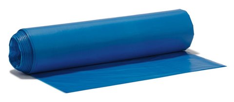 Refuse sacks blue, HDPE,, 70 l, 575 x 1000 mm, 50 unit(s)