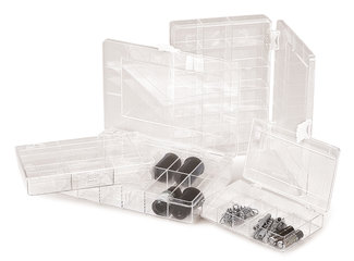 Rotilabo®-small parts box, PS, 9 compartments, L 210 x W 120 mm, 1 unit(s)