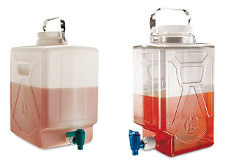 Rectangular canister, HDPE, without stop cock, 9 l, 1 unit(s)