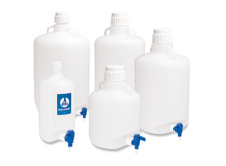 Carboys with stopcock, LDPE, 50 l, 1 unit(s)