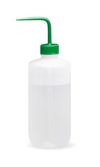 Wash bottle, LDPE, green coloured cap, 500 ml, 1 unit(s)