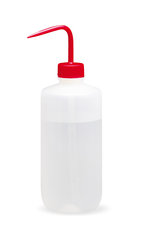 Wash bottle, LDPE, red coloured cap, 500 ml, 1 unit(s)