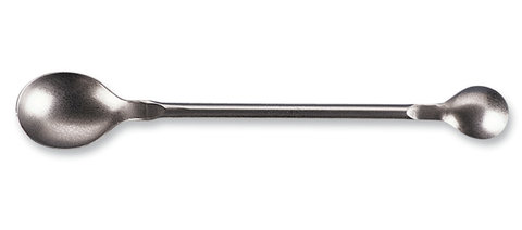 Spoon for chemicals, stainl. steel 18/9, 1, 17x17 mm, 2, 25x30 mm, L 180 mm